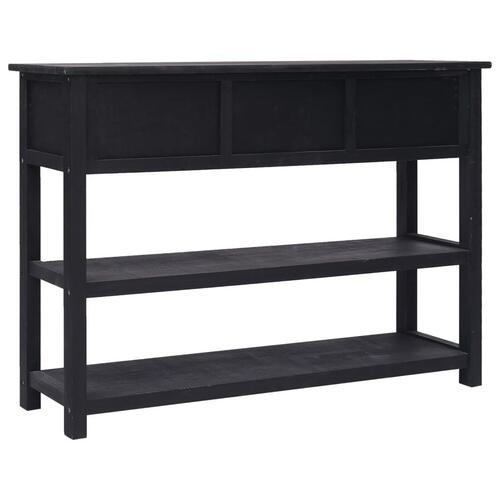 Konsolbord 115x30x76 cm træ sort