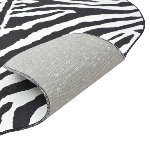 Formet tæppe 70x110 cm zebraprint