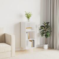 Skænk 34,5x32,5x90 cm konstrueret træ hvid højglans