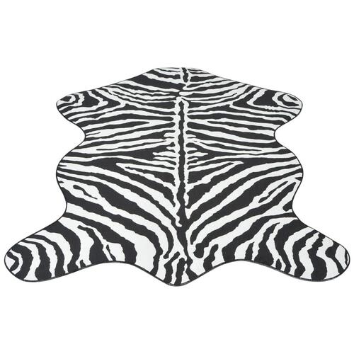Tæppe i facon 110 x 150 cm zebraprint