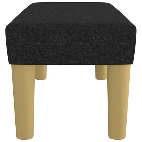 Bænk 70x30x30 cm stof sort