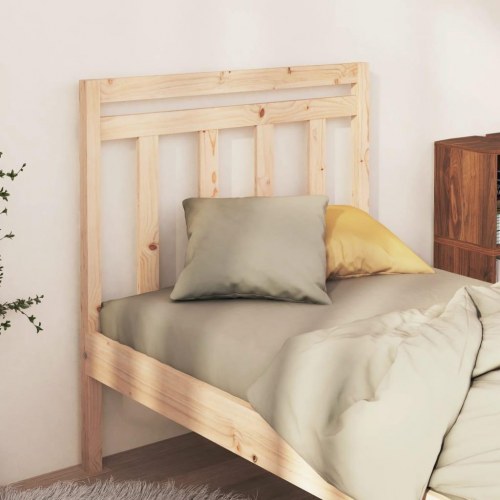 Sengegavl 106 × 4 × 100 cm i massivt fyrretræ - ubehandlet