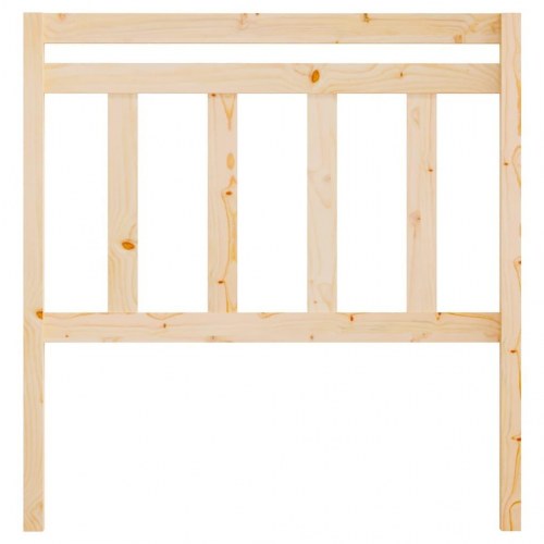 Sengegavl 106 × 4 × 100 cm i massivt fyrretræ - ubehandlet
