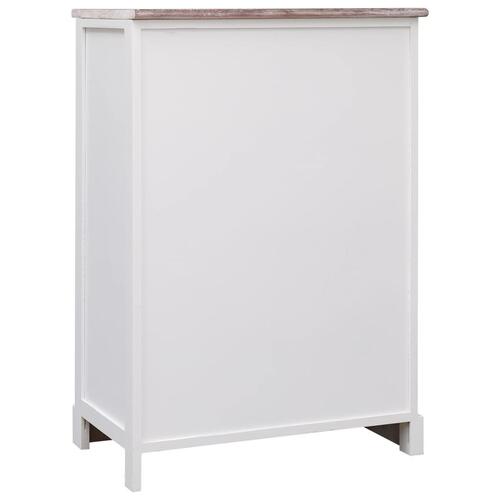 Skænk med 10 skuffer 113x30x79 cm træ brun
