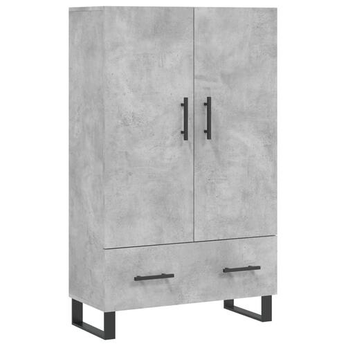 Skab 69,5x31x115 cm konstrueret træ betongrå
