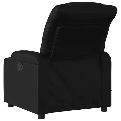 Massagestol kunstlæder sort