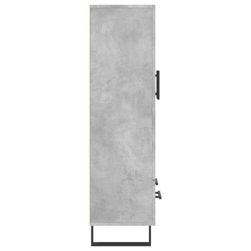 Skab 69,5x31x115 cm konstrueret træ betongrå
