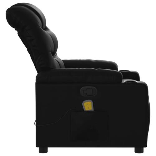 Massagestol kunstlæder sort