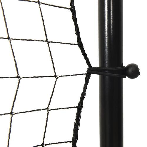 Fodbold-rebounder 366x90x183 cm HDPE sort