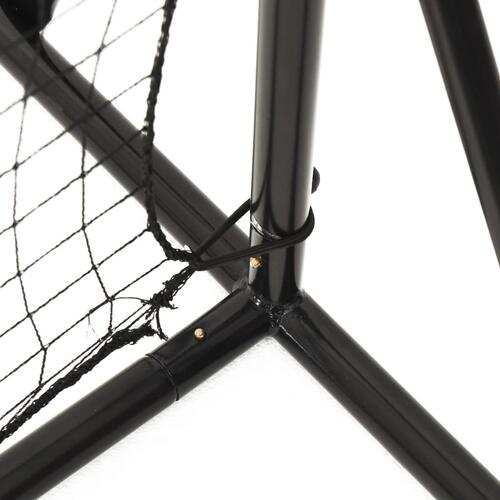 Fodbold-rebounder 366x90x183 cm HDPE sort