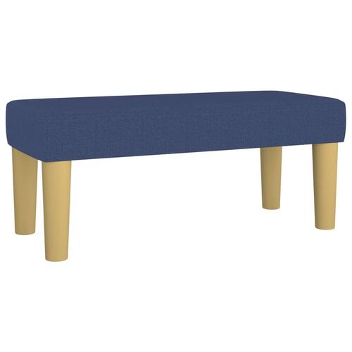Bænk 70x30x30 cm stof blå
