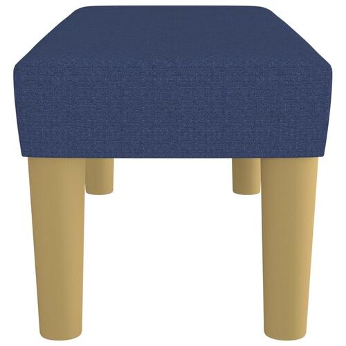 Bænk 70x30x30 cm stof blå