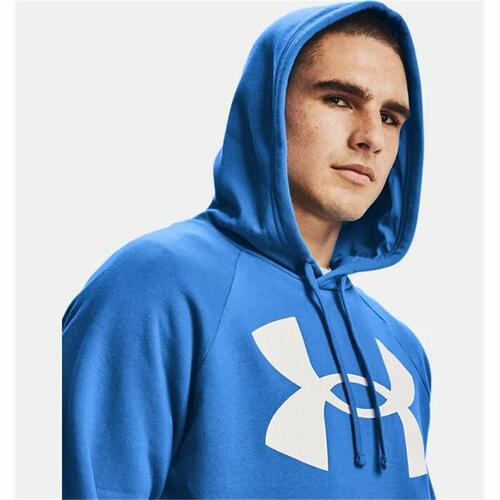 Hættetrøje til Mænd Under Armour Rival Big Logo Blå L