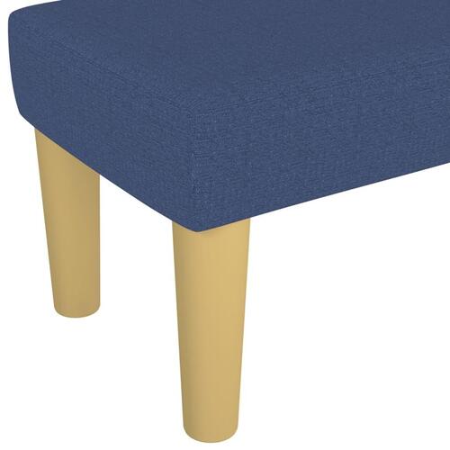 Bænk 70x30x30 cm stof blå