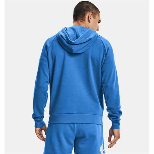 Hættetrøje til Mænd Under Armour Rival Big Logo Blå L