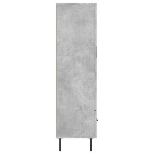 Skab 69,5x31x115 cm konstrueret træ betongrå