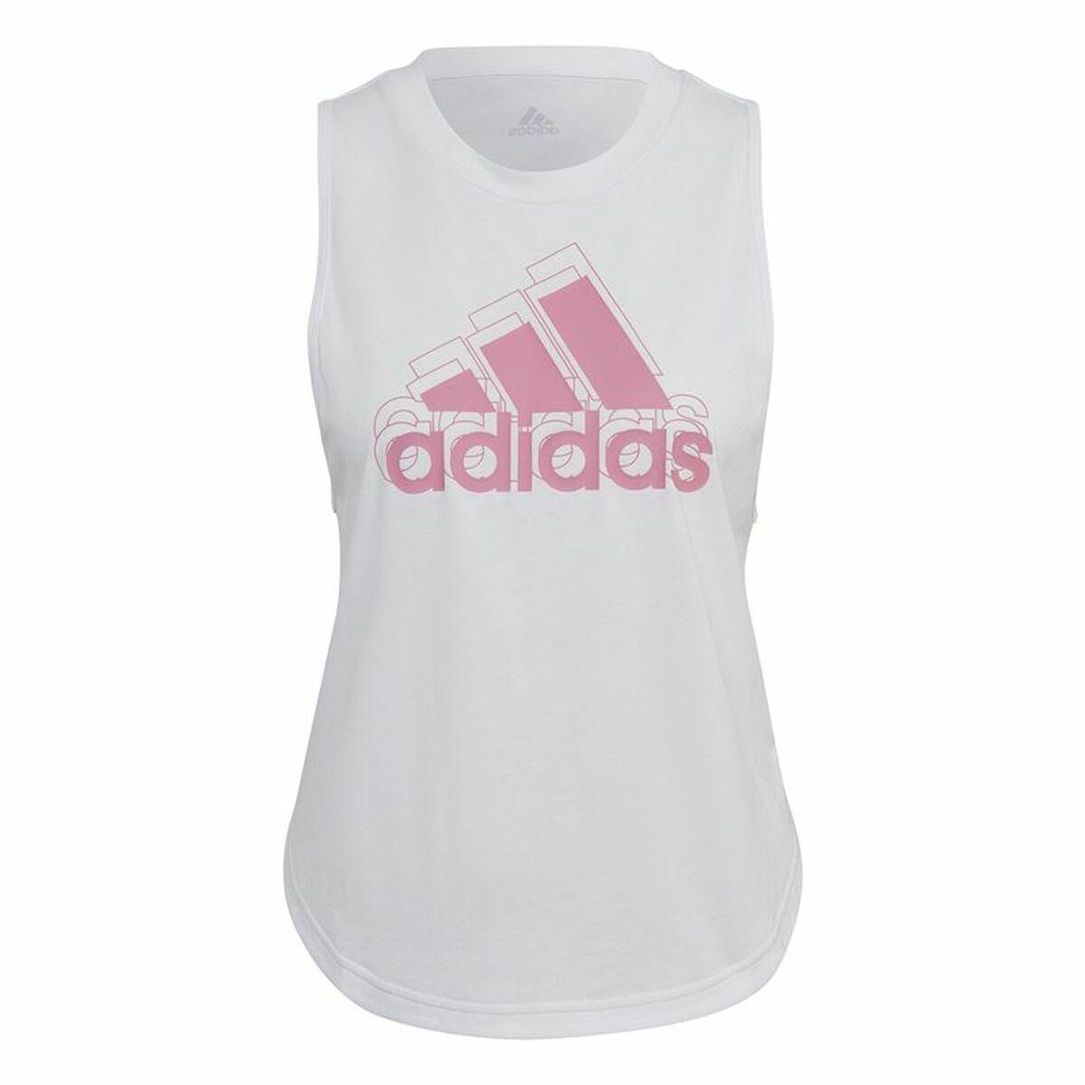 T-shirt til Damer uden Ærmer Adidas AEROREADY Racerback Hvid XS