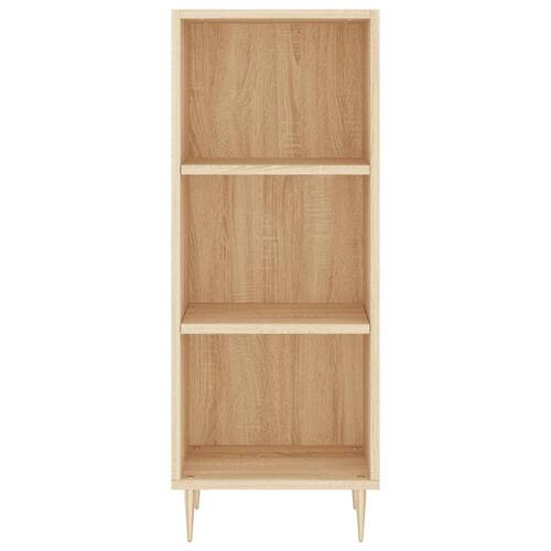 Skænk 34,5x32,5x90 cm konstrueret træ sonoma-eg
