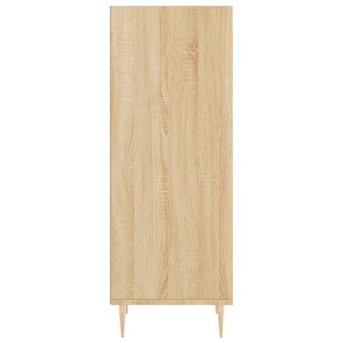 Skænk 34,5x32,5x90 cm konstrueret træ sonoma-eg