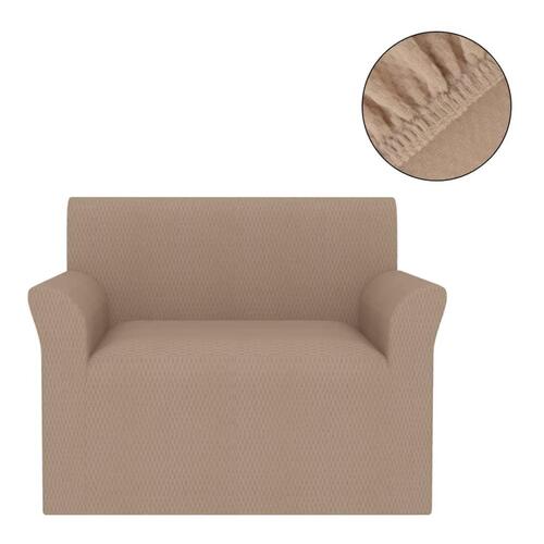 Elastisk sofabetræk beige piqué