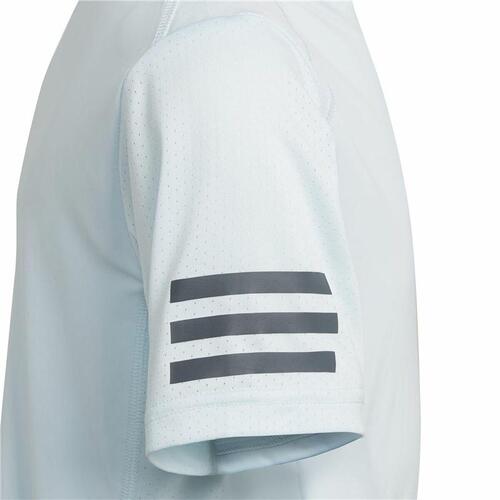 Børne Kortærmet T-shirt Adidas Club Tennis 3 bandas Hvid 7-8 år