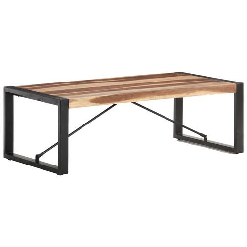 Sofabord 120x60x40 cm massivt træ med sheeshamfinish