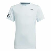 Børne Kortærmet T-shirt Adidas Club Tennis 3 bandas Hvid 9-10 år