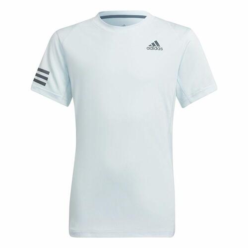 Børne Kortærmet T-shirt Adidas Club Tennis 3 bandas Hvid 9-10 år