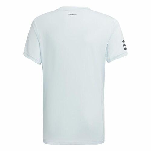 Børne Kortærmet T-shirt Adidas Club Tennis 3 bandas Hvid 9-10 år