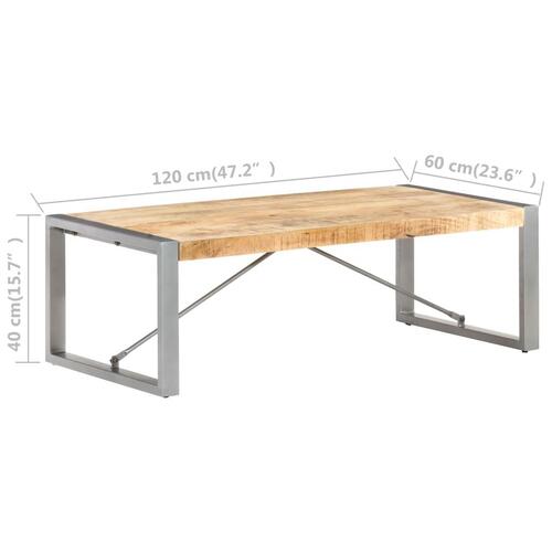 Sofabord 120x60x40 cm ru mangotræ