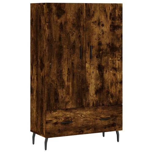 Skab 69,5x31x115 cm konstrueret træ røget sonoma-eg