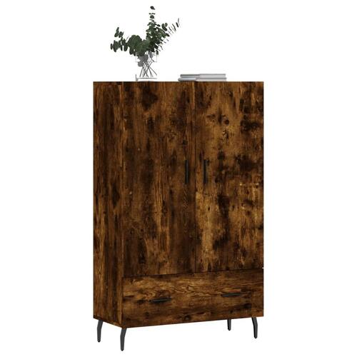 Skab 69,5x31x115 cm konstrueret træ røget sonoma-eg