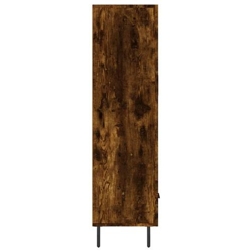 Skab 69,5x31x115 cm konstrueret træ røget sonoma-eg