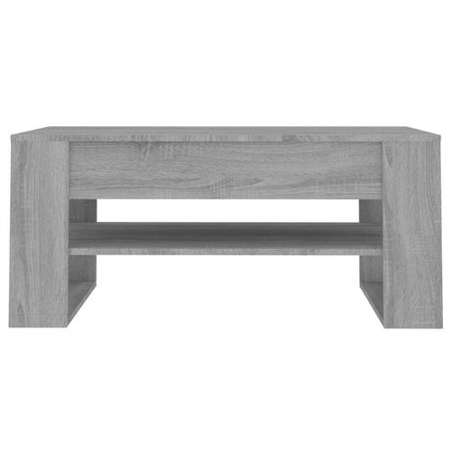 Sofabord 102x55x45 cm konstrueret træ grå sonoma-eg