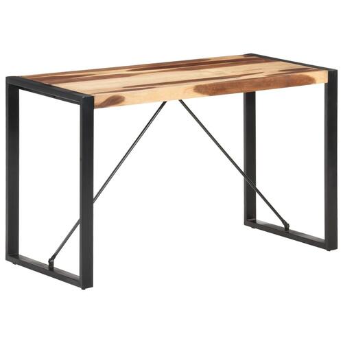 Spisebord 120x60x75 cm massivt træ med sheeshamfinish
