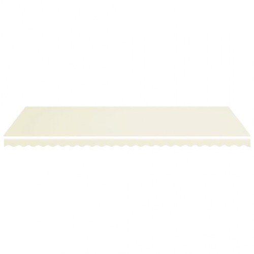 Udskiftningsdug til markise 6 × 3,5 m - cremefarvet polyester