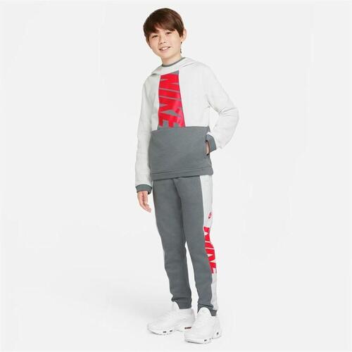 Træningsdragt til børn underdele Nike Sportswear Hvid Mørkegrå 8-10 år