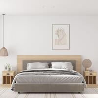 Sengeborde 2 stk. 43x36x50 cm sonoma-eg