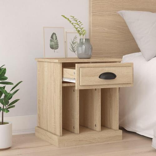 Sengeborde 2 stk. 43x36x50 cm sonoma-eg