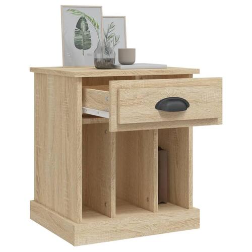 Sengeborde 2 stk. 43x36x50 cm sonoma-eg