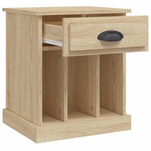 Sengeborde 2 stk. 43x36x50 cm sonoma-eg