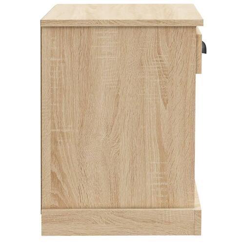 Sengeborde 2 stk. 43x36x50 cm sonoma-eg