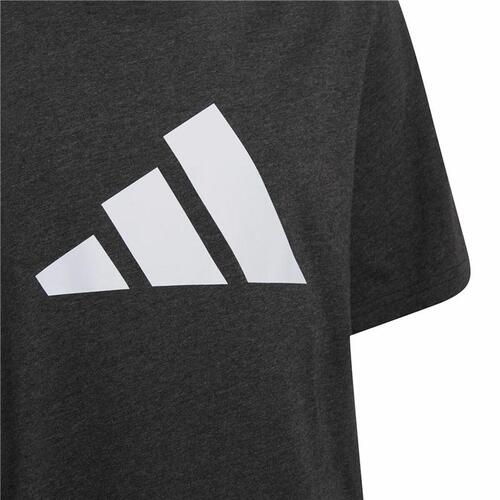 Børne Kortærmet T-shirt Adidas Future Icons Sort 15-16 år