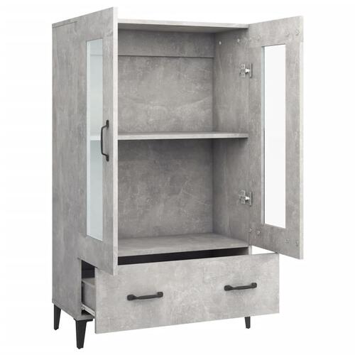 Skab 70x31x115 cm konstrueret træ betongrå