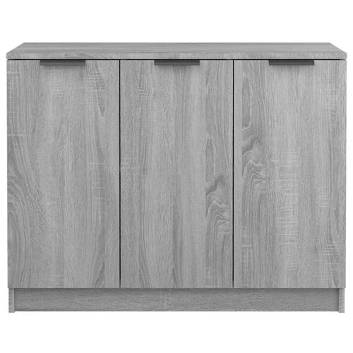 Skænk 90,5x30x70 cm konstrueret træ grå sonoma-eg
