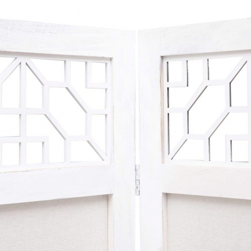 3-panels rumdeler 105 x 165 cm stof cremefarvet