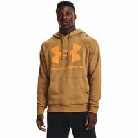 Hættetrøje til Mænd Under Armour Rival Big Logo Okker L
