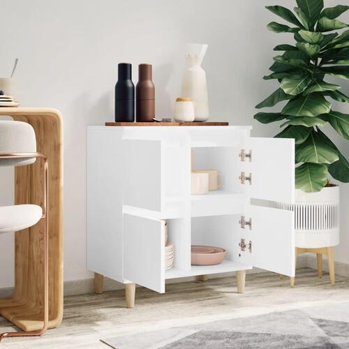 Skænk 60x35x70 cm konstrueret træ hvid