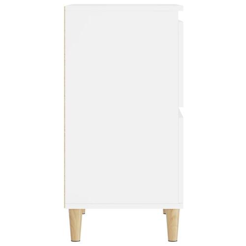 Skænk 60x35x70 cm konstrueret træ hvid