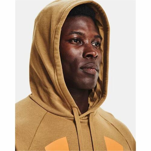 Hættetrøje til Mænd Under Armour Rival Big Logo Okker M
